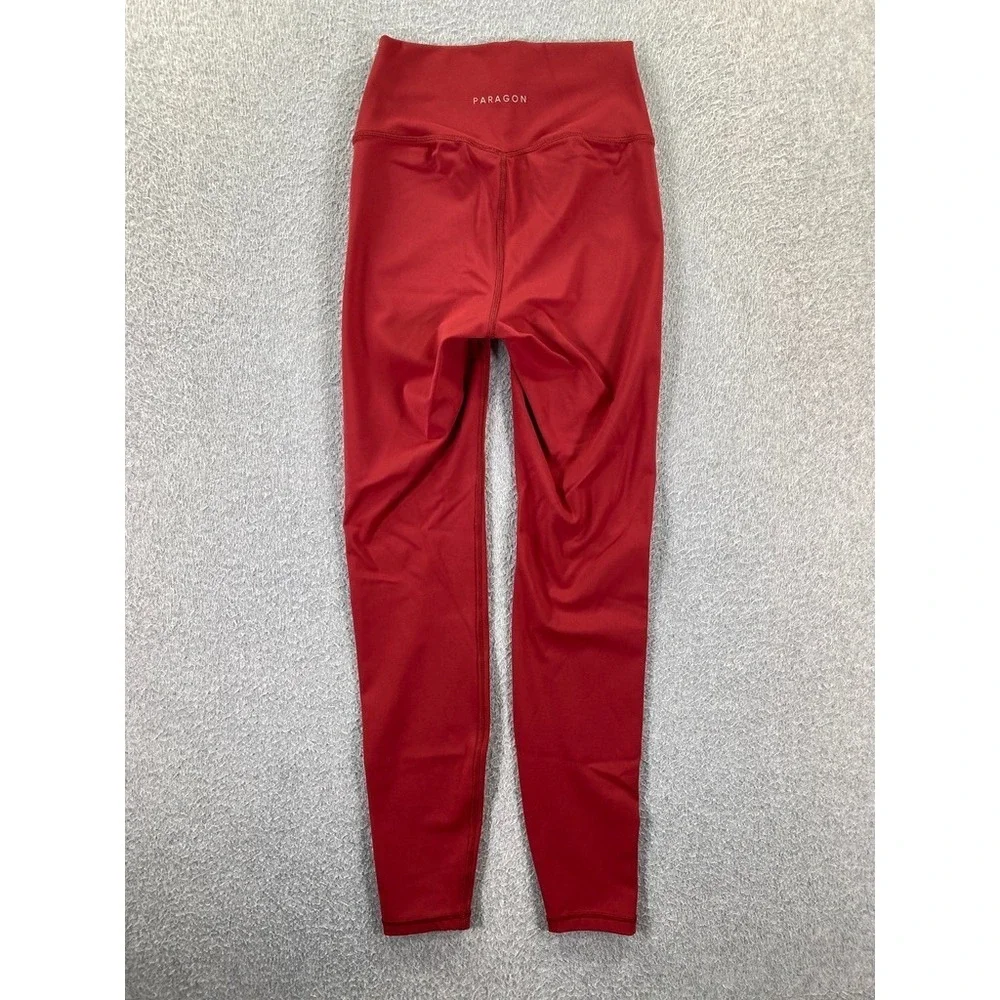 Paragon Leggings Womens S Red Active High Rise Sculptseam 24.5